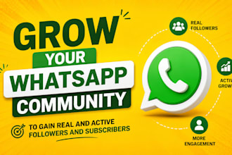 boost your whatsapp followers and grow 50k memmbers