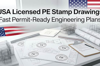 licensed engineer seal drawings for texas, ohio, utah, alabama, california