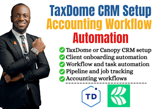 setup taxdome and canopy CRM automation for accounting and tax firms