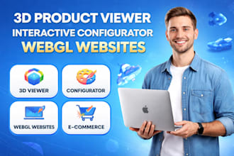 create 3d product viewer, interactive configurator, webgl website with threejs