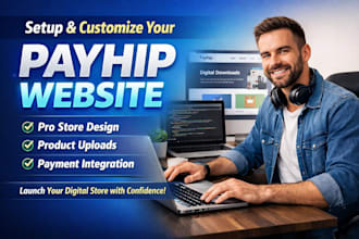 setup and customize your payhip website professionally