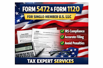 file form 5472 form 1120 single member US llc
