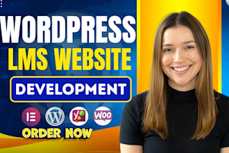 build wordpress lms and elearing website, with learndash or tutor lms