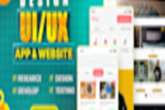 design modern UI UX for mobile app and website