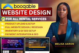 build booqable website, online booking website and rental website design