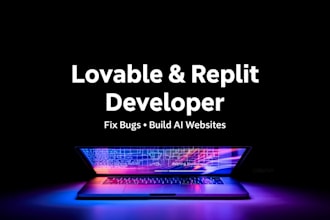 fix bugs and build website using lovable ai and replit