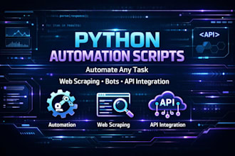build a python automation script or web scraping bot