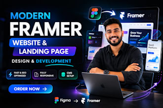 build, fix, redesign framer website, figma to framer, framer landing page