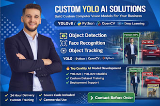 build custom yolo object detection and computer vision ai model in python