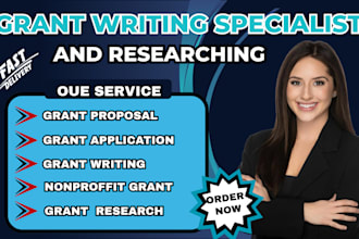 write a winning nonprofit grant proposal, grant research, and grant application