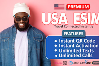 offer reliable USA esim, att esim, tmobile esim
