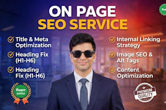 fix on page SEO issues and optimize your website for google