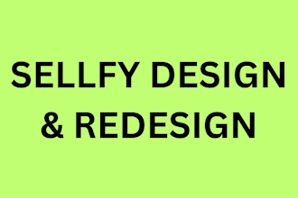 do sellfy design and redesign store design