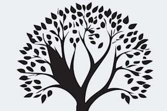 design professional tree business logo