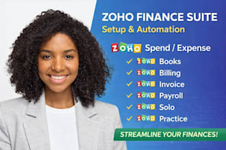 do zoho spend, lens, billing, payroll, solo, invoice, books, expense, practice