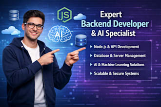 experienced backend senior software engineer node js ai expert