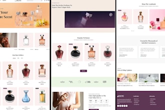 build perfume brand website fragrance store perfume shopify website cologne
