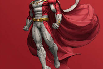 superhero character for comics