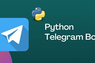develop a custom telegram bot with python for your needs