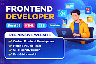 build a responsive reactjs web app frontend web app