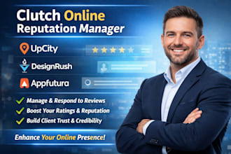 clutch online reputation manager upcity, designrush, appfutura expert