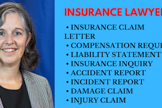 help with insurance claim cases, accident liability, damage and injury claims
