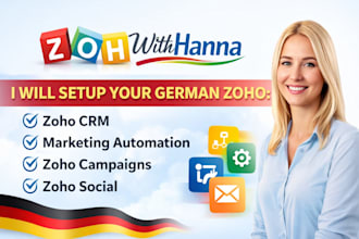 setup german zoho crm marketing automation social and campaigns