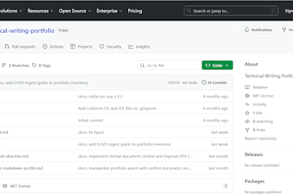 write or improve your technical documentation and API docs