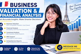 do business valuation, company valuation and financial analysis