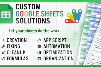 build structured google sheets systems with automation