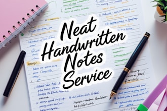 write anything in neat and beautiful handwriting