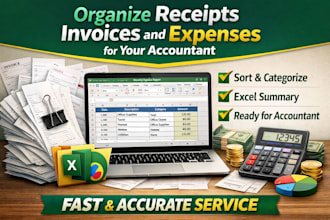 organize receipts invoices and expenses for your accountant