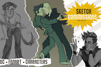 draw a sketch of your oc, fanart or character