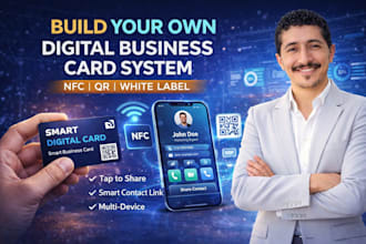 saas digital business card platform with qr and nfc