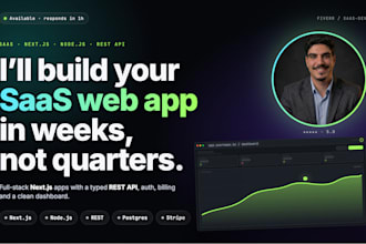 build your saas web app with nextjs and rest API