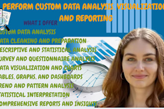 perform custom data analysis, visualization, and reporting