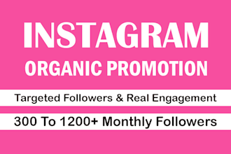 do instagram promotion for fast organic growth