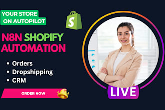 setup n8n shopify automation, ecommerce workflow and shopify integration