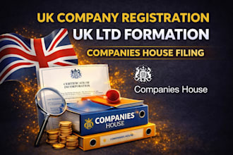 register your UK ltd company and UK company formation with companies house