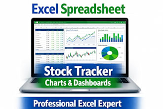 create stock spreadsheet,annual sheet, chart spreadsheet, dashboard spreadsheet