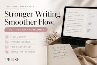 line edit your manuscript
