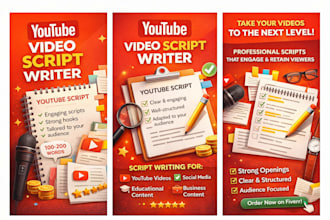 write a professional script for youtube videos