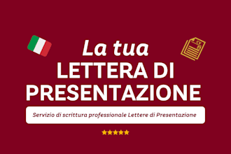 write a persuasive italian cover letter that gets you noticed