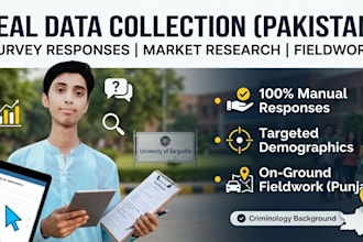 collect real survey responses and research data in pakistan