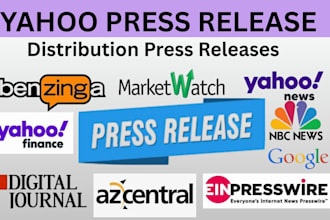 publish your press release on yahoo finance