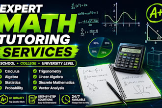 tutor you basic math calculus discrete math and algebra