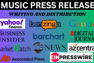 write and distribute your press release or music press release