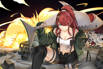draw hires illustration for your character