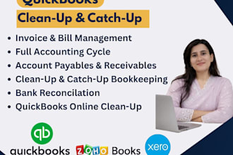 do bookkeeping and accurate quickbooks cleanup