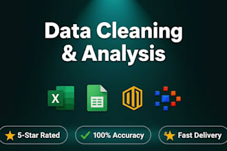 clean and visualise your data using excel or power bi